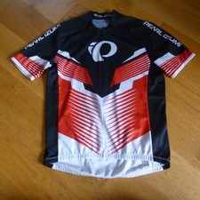 Peral Izumi Cycling Jersey Men's M Medium Short Sleeve Black Red White
