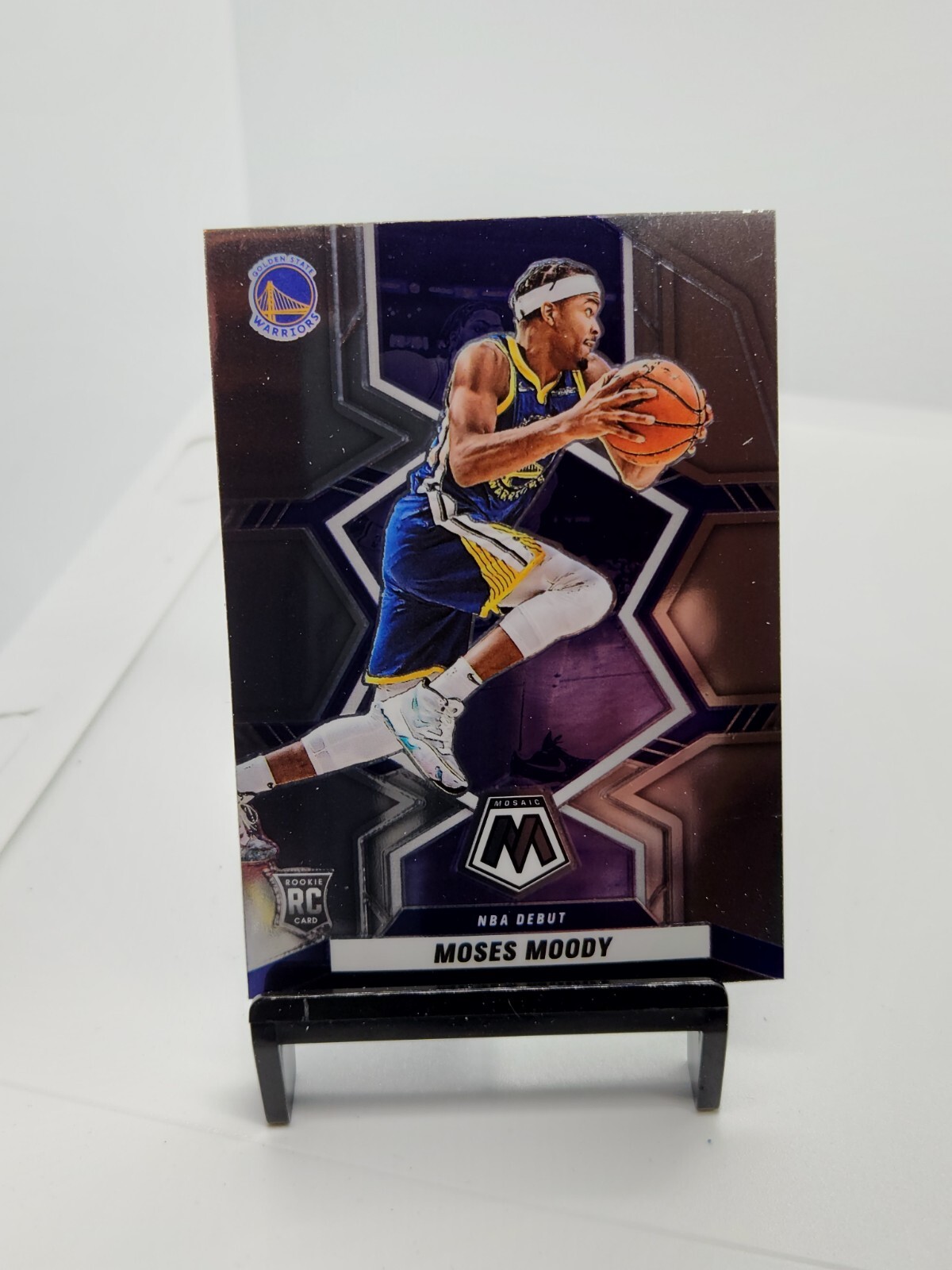 2021-22 Panini Mosaic Moses Moody NBA Debut Rookie Golden State Warriors #277