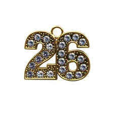 Endea Graduation Gold Tassel Date Bling Charm Year 2026