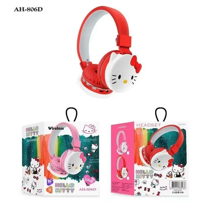 Sanrio Kuromi Hello Kitty Bluetooth Headphones Wireless Headsets Cartoon - Image 2 of 4