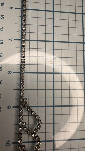 Collana Strass Principessa anni '50 Lunghezza 19"" Vintage - Foto 9 di 12