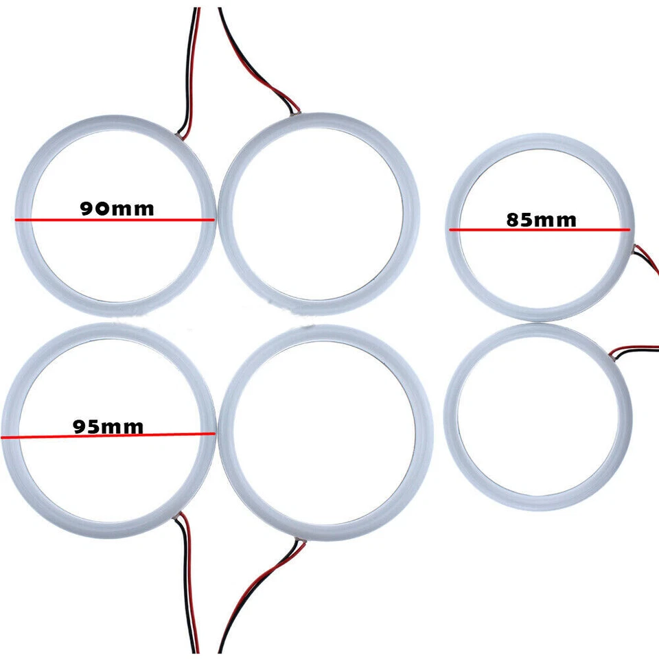 6pcs Cotton LED Angel Eyes Halo Ring Headlight DRL for Alfa Romeo 159 2005-2011 - image 2 of 4