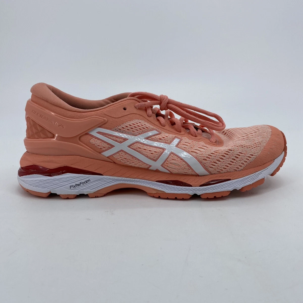 Asics Gel Kayano 24 Seashell Pink White Running Shoes T799N