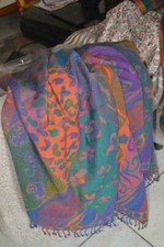 100 CASHMERE PASHMINA MODERN JAMAVAR BLANKET THROW 8 PLY 17 DESIGN CHOICE