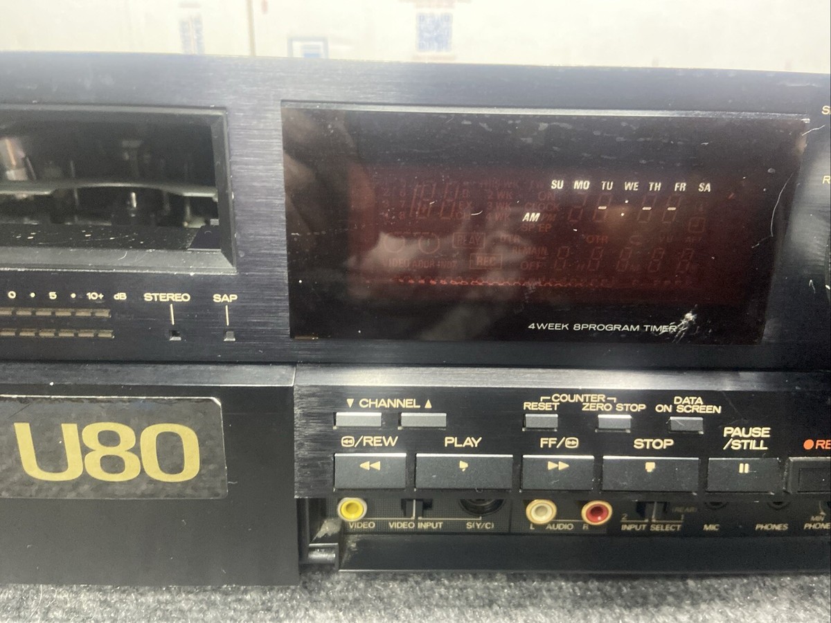 MITSUBISHI HS-U80 SUPER S-VHS FLYING-ERASE HEAD EDITING VCR