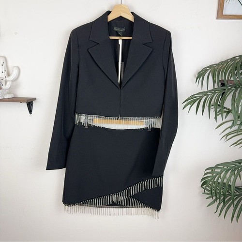 House of Harlow 1960 Two Piece Suit Blazer Top&Mini Skirt Set NWT SIZE S - 第 1/7 張圖片