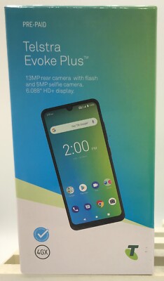ZTE Telstra Evoke Plus Phone 16GB New (BLADE A7 2019-T) (Black