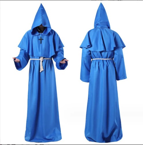 Hot New Halloween Cos Costume Medieval Monk Clothing Monk Robe Clothing Clothing - Picture 10 of 20