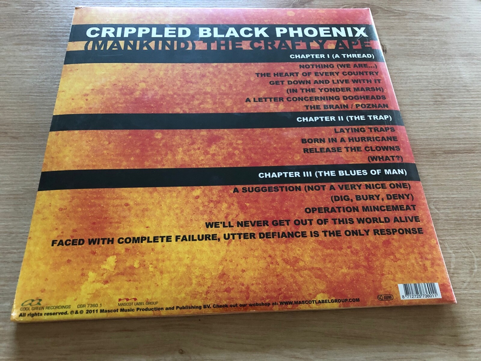 CRIPPLED BLACK PHOENIX (Mankind) The Crafty Ape 2xLP Vinyl First Press