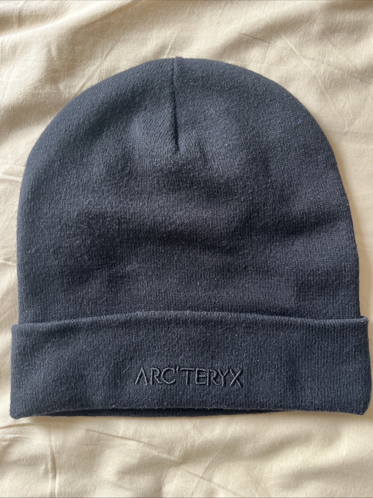 Cappello berretto Arc'teryx Word logo Toque nero