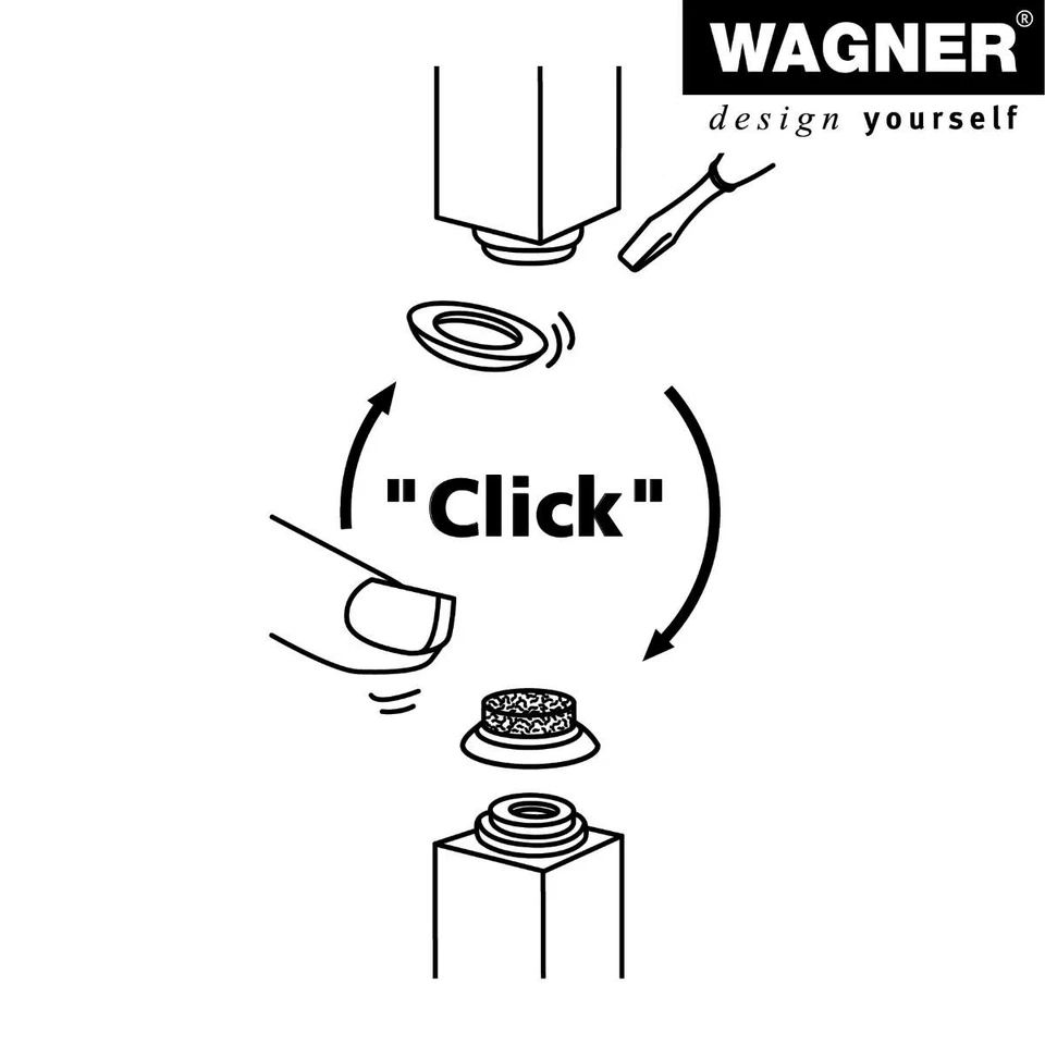 WAGNER Möbelgleiter Stuhlgleiter Filzgleiter 8er-Set QuickClick Ersatzgleiter - Bild 4 von 4