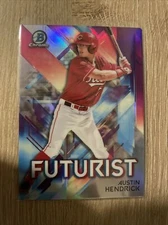2021 Bowman Chrome Futurist Refractor FUT-AH Austin Hendrick Cincinnati Reds