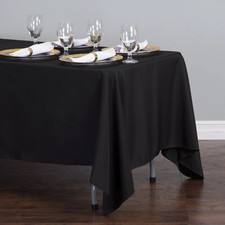 90 X132 in. Rectangular Polyester Tablecloth Wedding Party Event Banquet