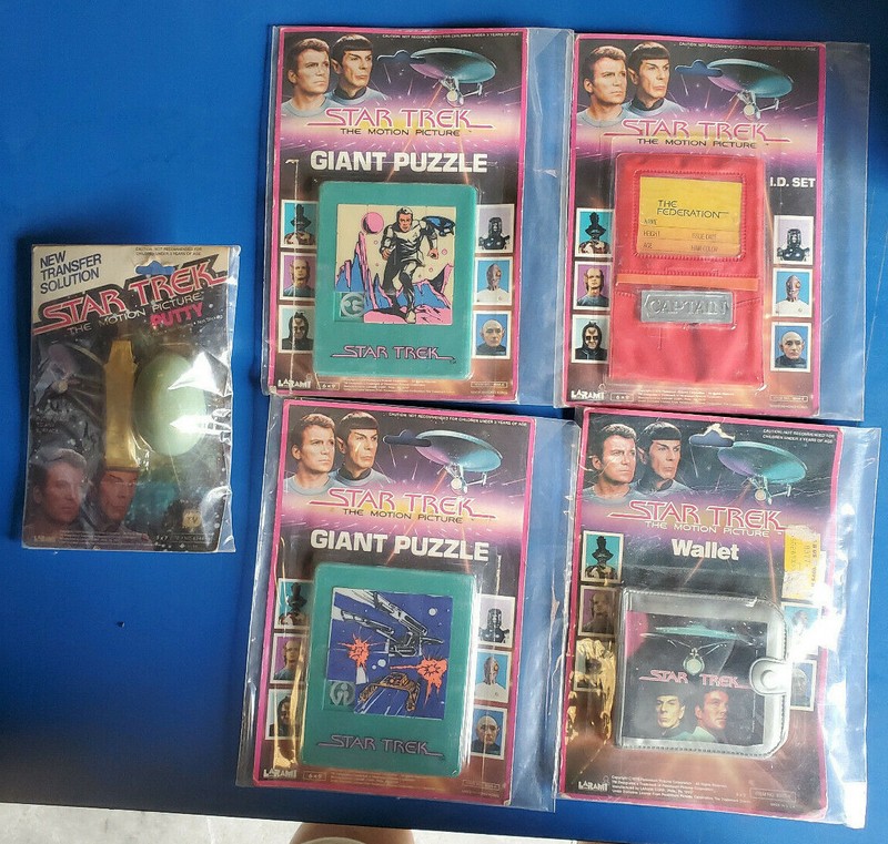Vintage 1979 Larami  Star Trek:TMP Novelty Toy Set of 5- Boxed (SRP-111)