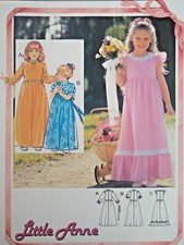 Vintage Burda Little Anne Bridesmaid Dress Sewing Pattern 8940 Sizes 2-7