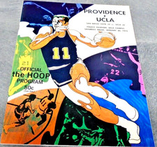 1973 OFFICIAL NCAA COLLEGE BASKETBALL PROGRAM LA UCLA BRUINS VS PROVIDENCE RARE!