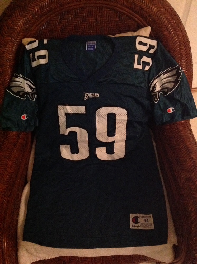 vintage champion mike mamula philadelphia eagles #59 football