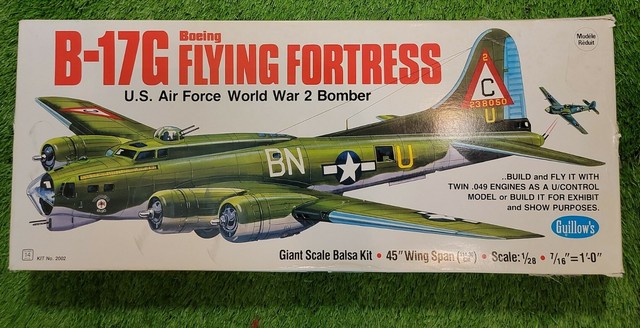 Guillows B 17g Flying Fortress Us Ww2 Bomber Balsa Wood Model Kit 1 28 02 For Sale Online Ebay
