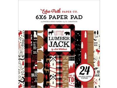 Echo Park Paper LITTLE LUMBERJACK 6x6 Scrapbook Paper Cardstock Pad