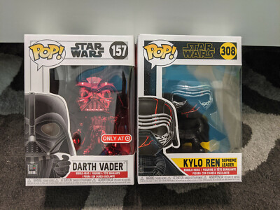 Funko POP! Star Wars Darth Vader Red Chrome #157, Kylo Ren