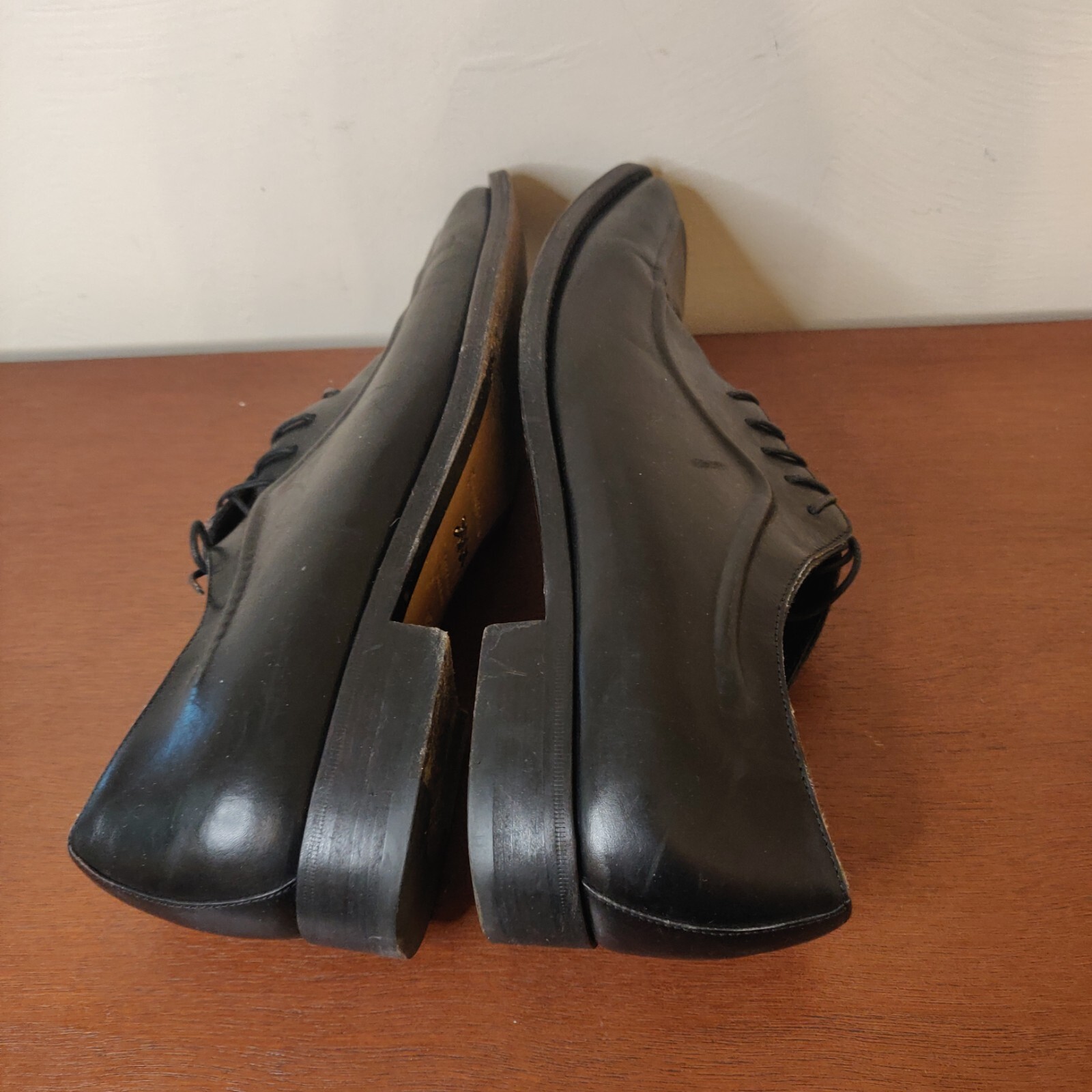 Ermenegildo Zegna Couture Men's Black Leather Dress Shoes 8.5 image 5