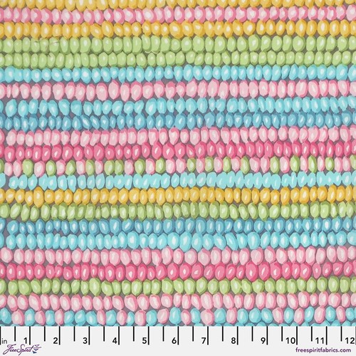 NEW KAFFE FASSETT BEAD STRIPE GP50 PASTEL VINTAGE COLLECTION FABRIC HALF YARD - Picture 5 of 5