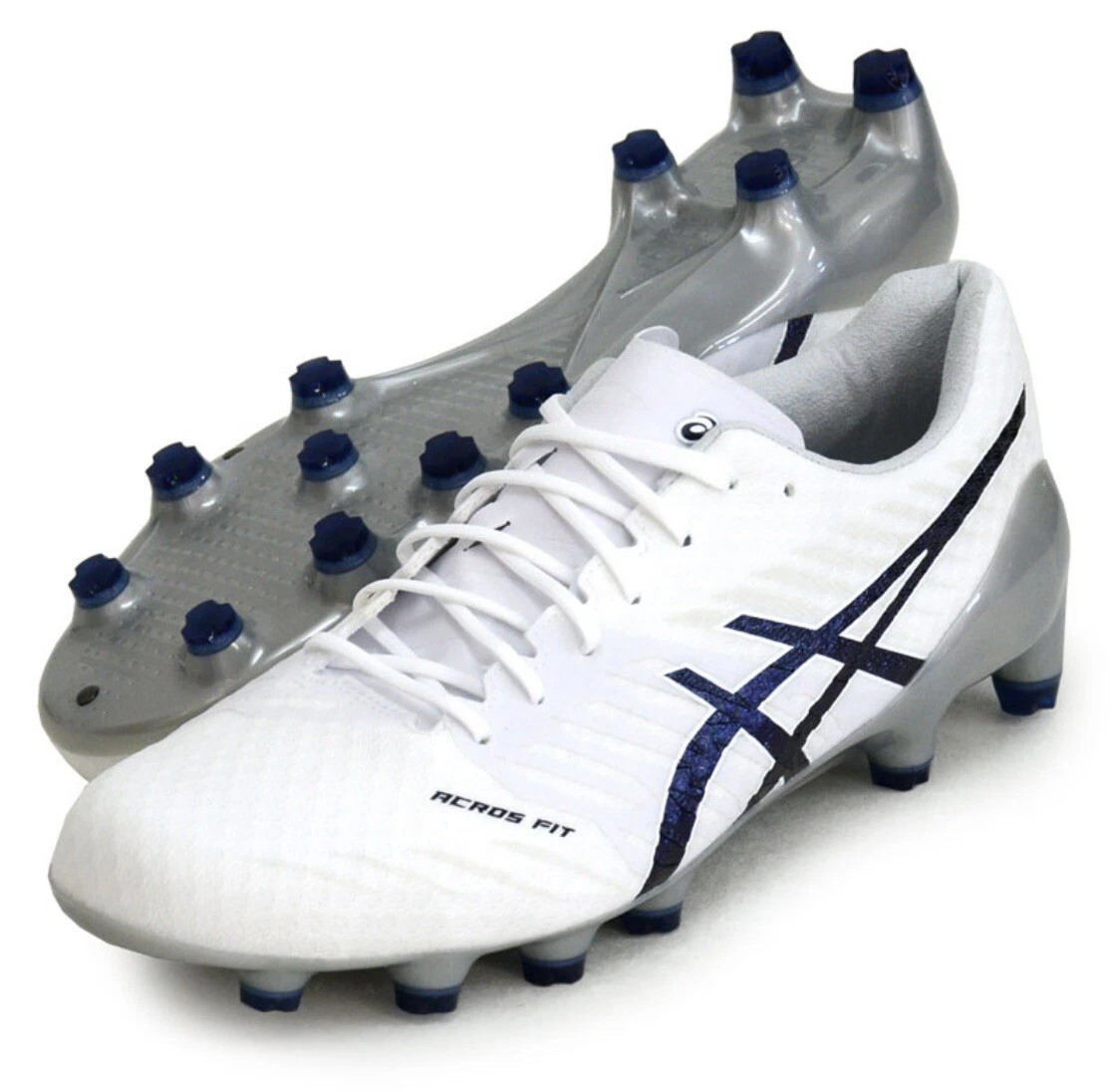 Asics Soccer Cleats Shoes DS LIGHT ACROS 2 1101A046 100 White Midnight US  6-10