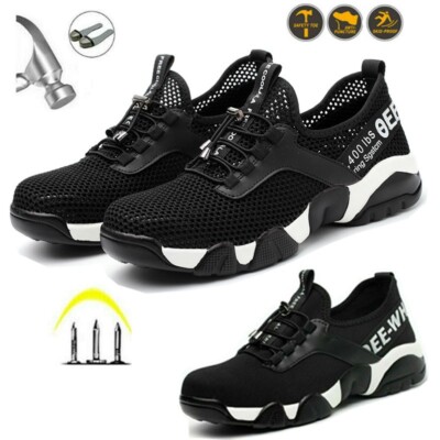 Sicherheitsschuhe Herren Damen Turnschuhe Stahlkappe leichte Arbeitsstiefel Schuhe