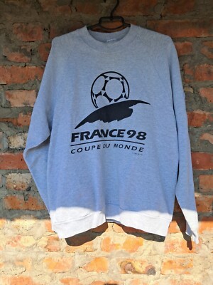 Vintage Soccer sweatshirt Erima France 1998 Cup Do not know size for sure....