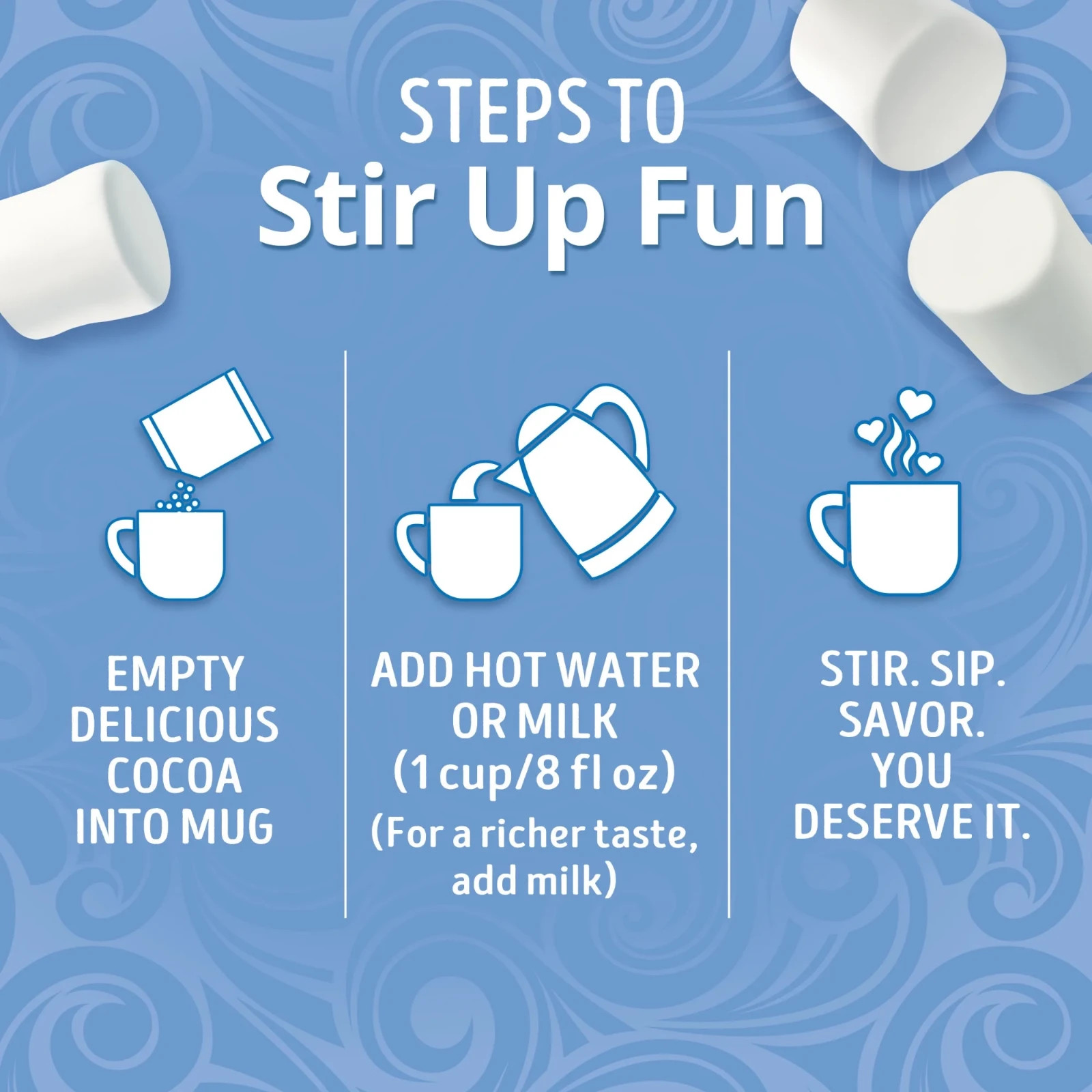 Swiss Miss Hot Cocoa – 1.38 oz Envelopes 30-Count, Chocolate With Marshmallows..