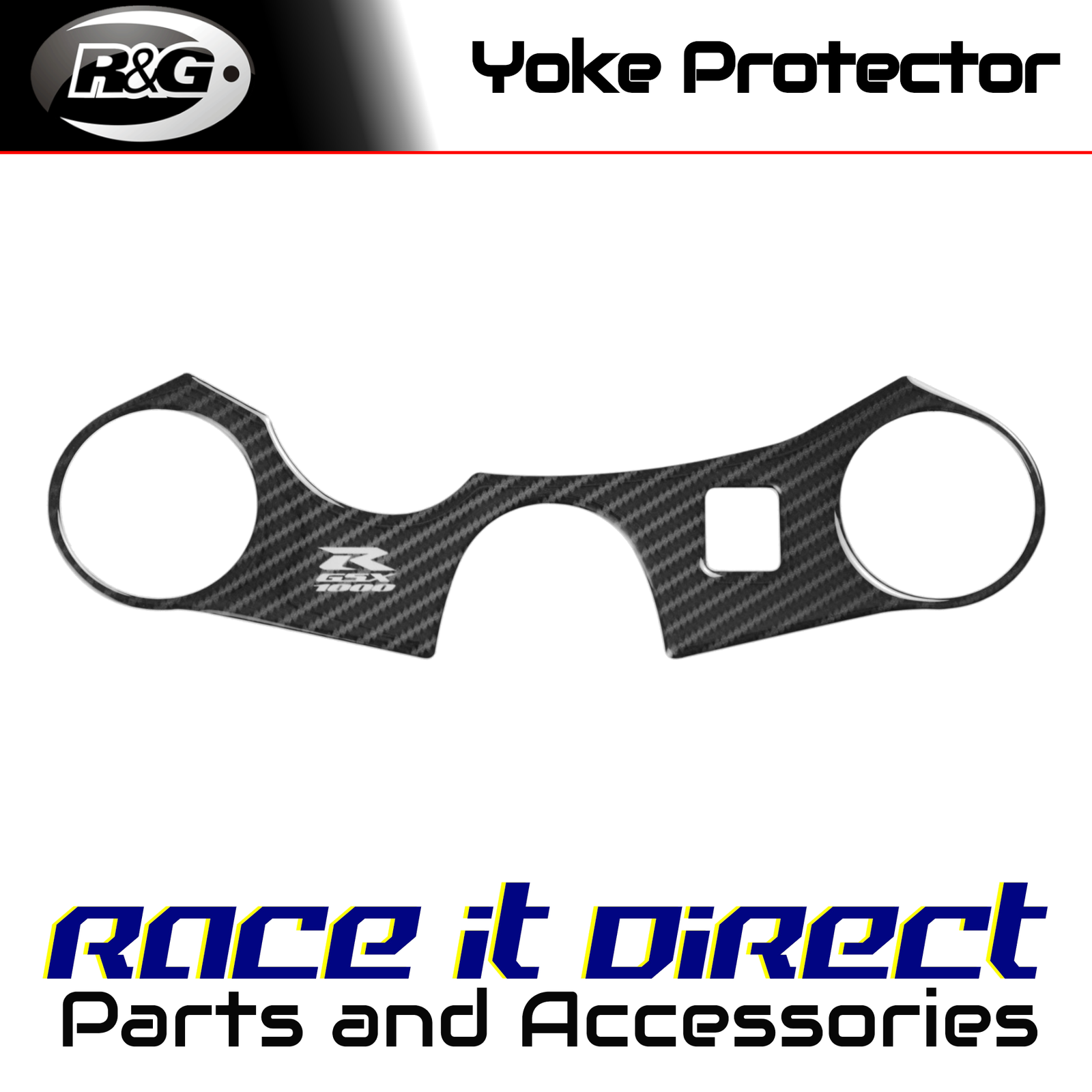 Carbon Fibre Yoke Pad for Suzuki GSX-R1000 2007-2008 Red Dynamic