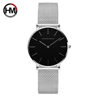 Hannah Martin (HM) Ladies' Watch, Black Stainless Steel