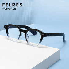 Men Anti Blue Light Oval Eyeglasses Fashion Classic Clear Lens Glasses Frame New