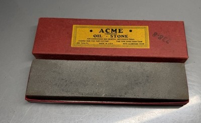 Vintage Acme Combination Oil Stone ~ Coarse And Fine