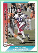 1991 Pacific Football James Lofton #25 Buffalo Bills👍