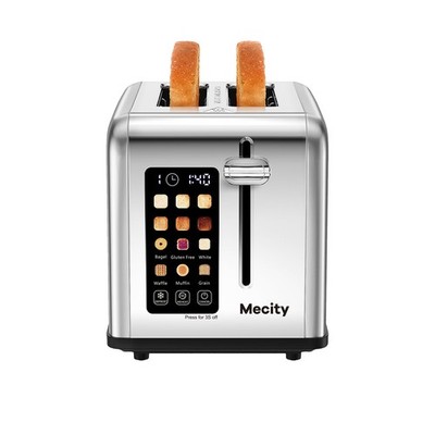 2 Slice Toaster Touch Screen 1.5'' Wide Slot, Stainless Steel Smart Bread Toas...