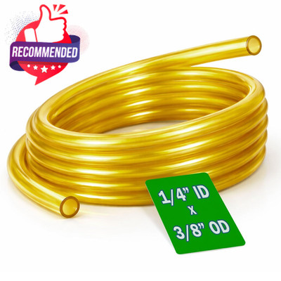 1/4 Inch Fuel Line Hose 1/4'' Id X 3/8'' Od - 10ft Long Replacement Fuel Hose Tube