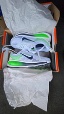 Nike Vomero 18 GS Kids Running Sneakers White Green Navy Lace Up US 1.5