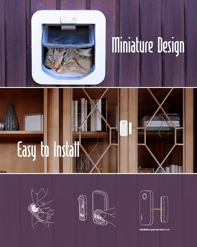 VOCOlinc Door Alarm Magnetic Window Locks Contact Sensor Wireless Smart White - Picture 4 of 5