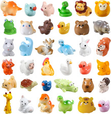 40pcs Mini Resin Animal 40 Styles Tiny Resin Animals Miniature Little Small A...