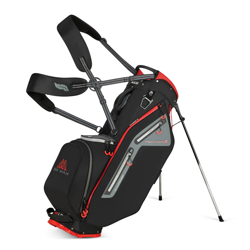 Big Max Dri Lite Feather 2 Carry Golf Tasche Schwarz/Rot