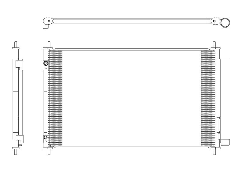 NRF 350321 Condenser, air conditioning for TOYOTA