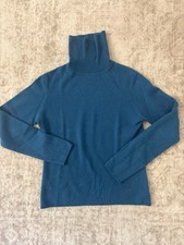 Charter Club Women s Luxury 100 Cashmere Turtleneck Sweater In Blue Size Small