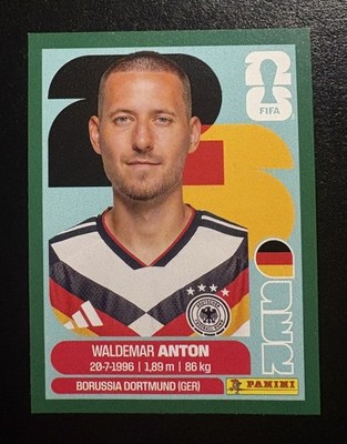 Panini FIFA World Cup Waldemar Anton (Team Germany) Green Parallel 1/1529 GER-7!