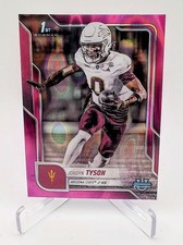 2025 Bowman University Chrome Jordyn Tyson Pink Lava Refractor #31