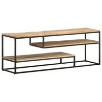 Tv-Schrank 130X30X45 Cm Mangoholz Massivholz Sideboard