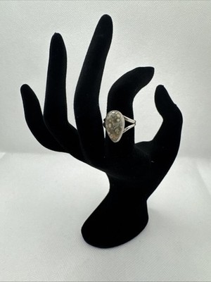 Sterling Silber Ozean Jaspis Ring Gr.7 mehrfarbig Edelstein Statement lindert Stress
