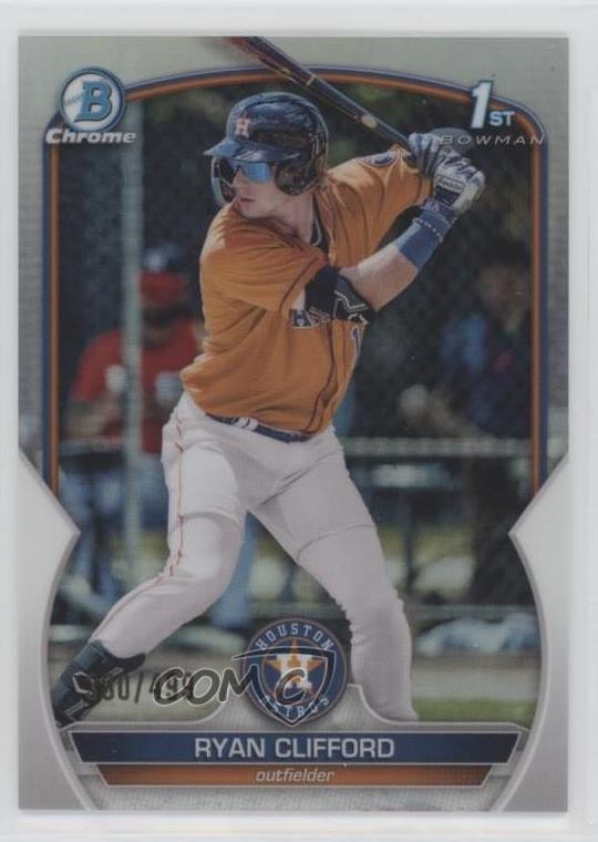2023 Bowman Chrome Prospects Refractor 160/499 Ryan Clifford #BCP-10 8g8