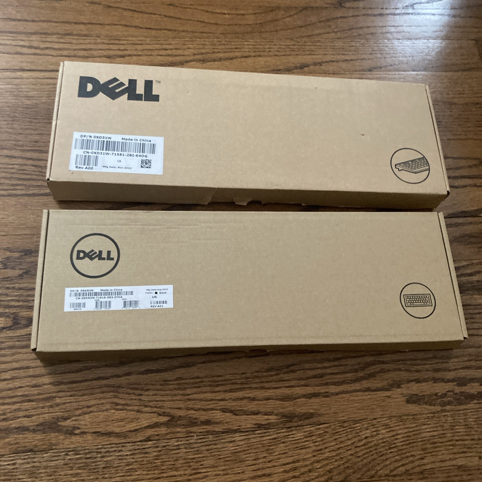 DELL KB213P & KB216t BLACK FULL-SIZE WIRED DESKTOP KEYBOARDS