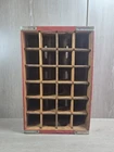 Vintage Rustic Wooden Coke Soda Bottle Crate 24 Slot Trinkets Shelf Wall Hanging